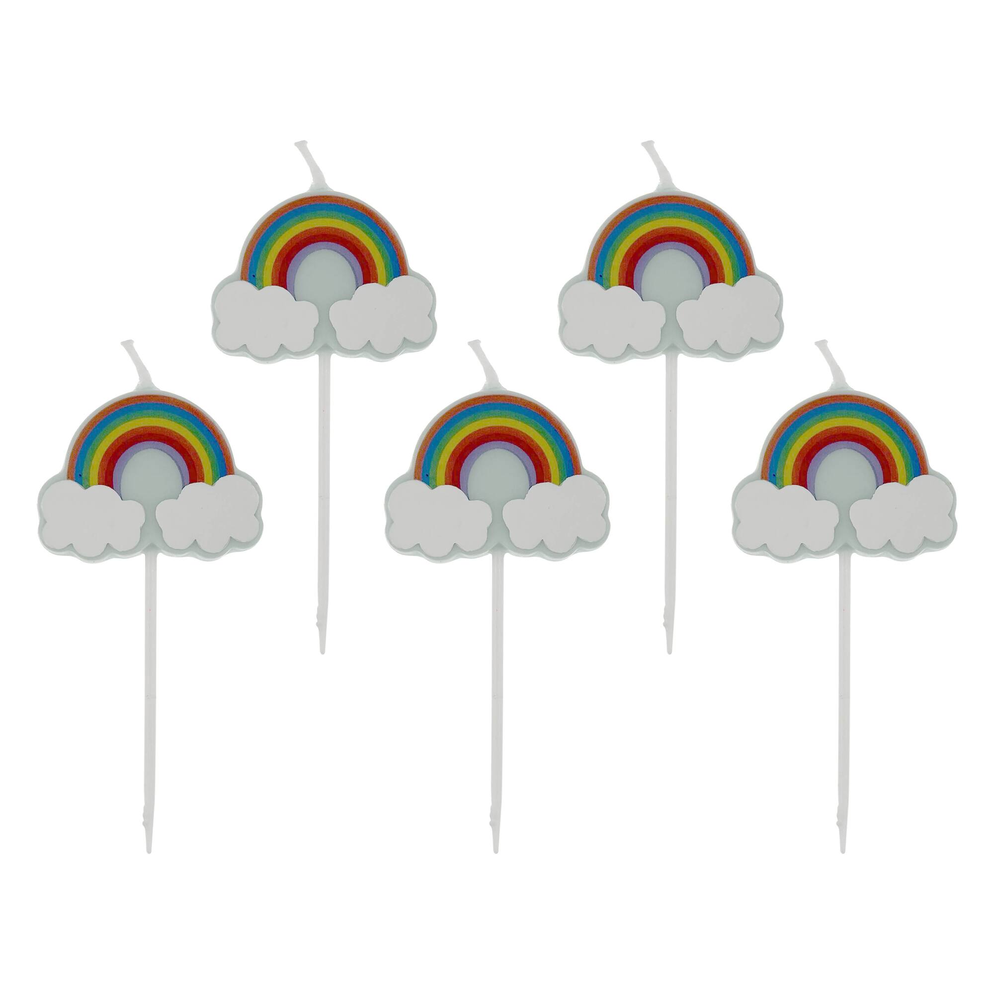 Rainbow Candles by Celebrate It™, 5ct.